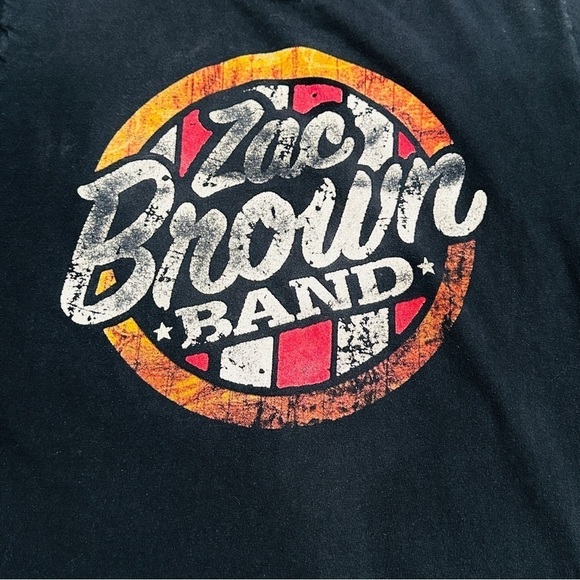 Zac Brown Band Jekyll & Hyde Concert Tour 2015 Black Graphic T-shirt - Picture 2 of 6